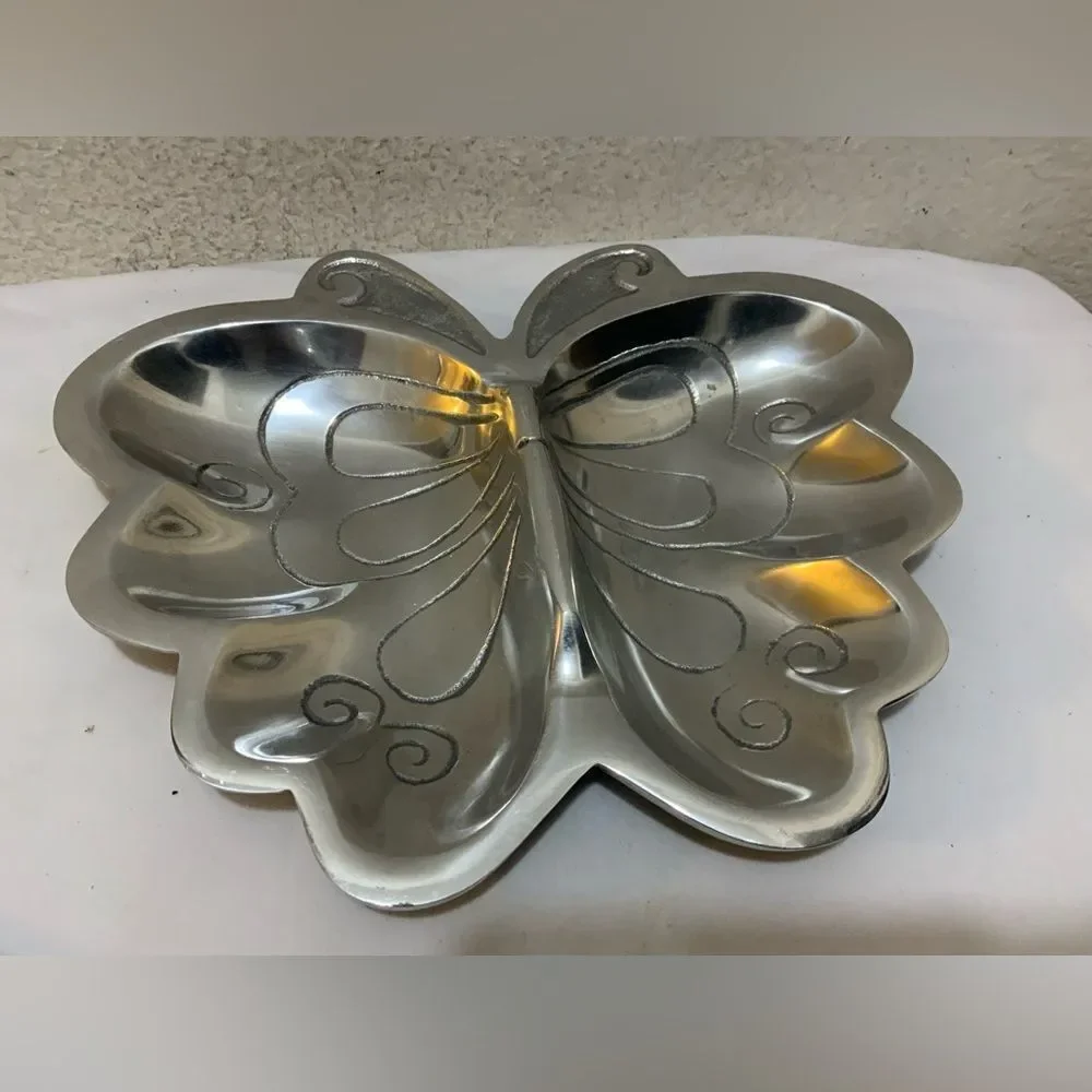 Butterfly Metal Serving Bowl